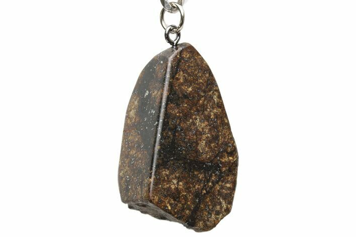 Polished Chondrite Meteorite ( g) Keychain #238135